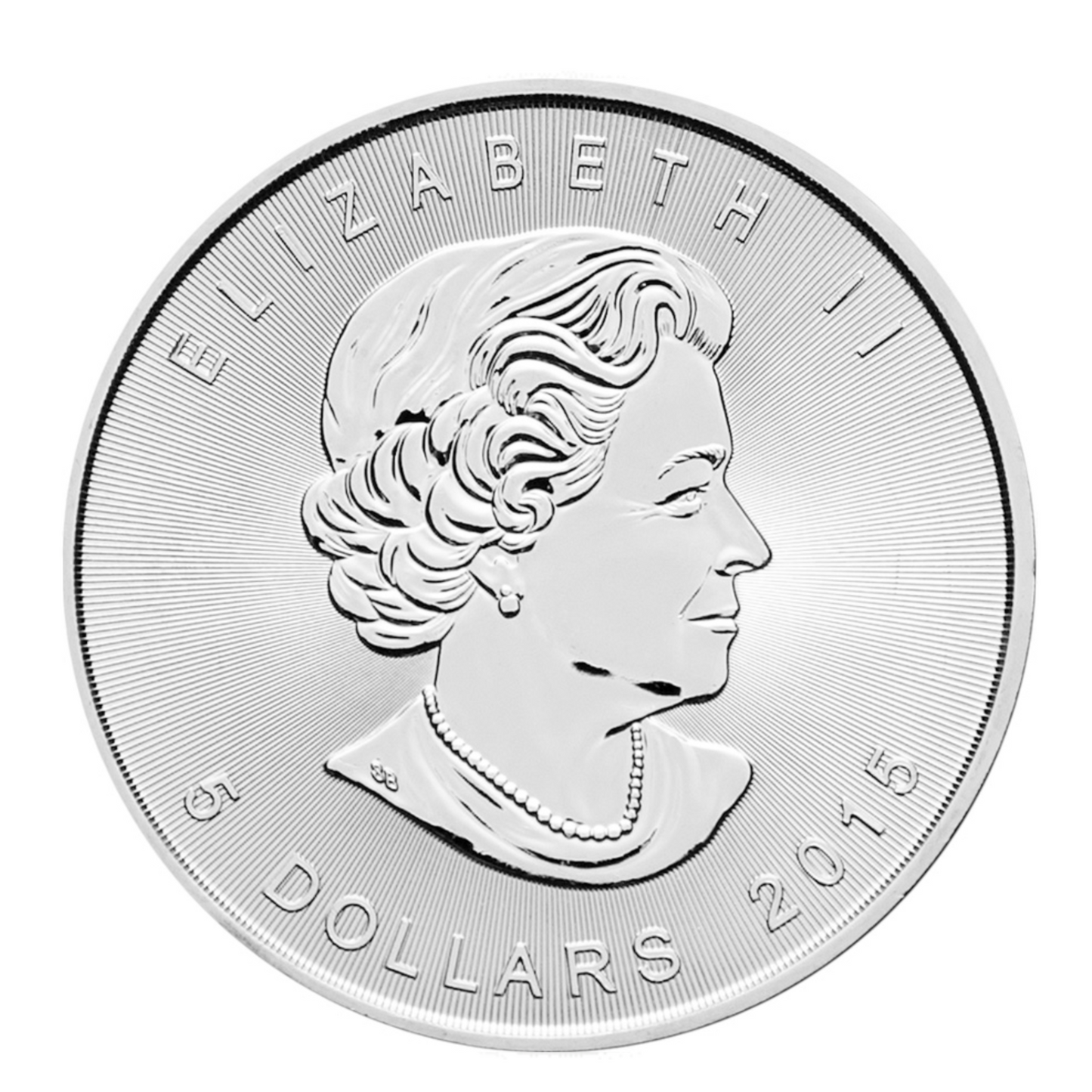 Maple Leaf 5 Dollar „Elizabeth II“ Silbermünze 1 oz